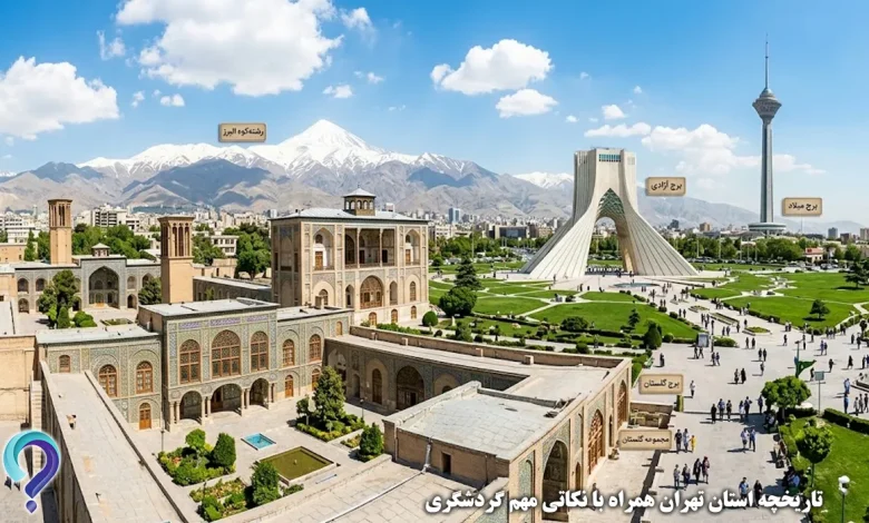 تاریخچه استان تهران همراه با نکاتی مهم گردشگری